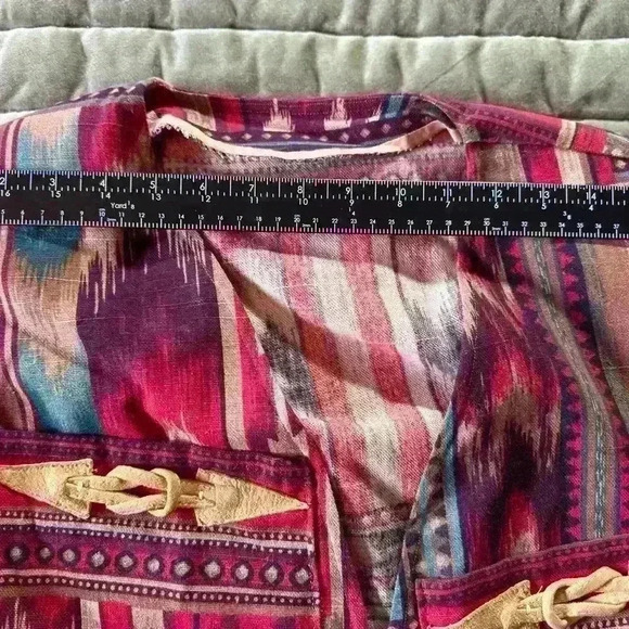 Very unique handmade western crop top and matching jacket set boho,festival - Picture 6 of 13